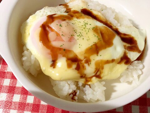 チーズ目玉焼き丼☆